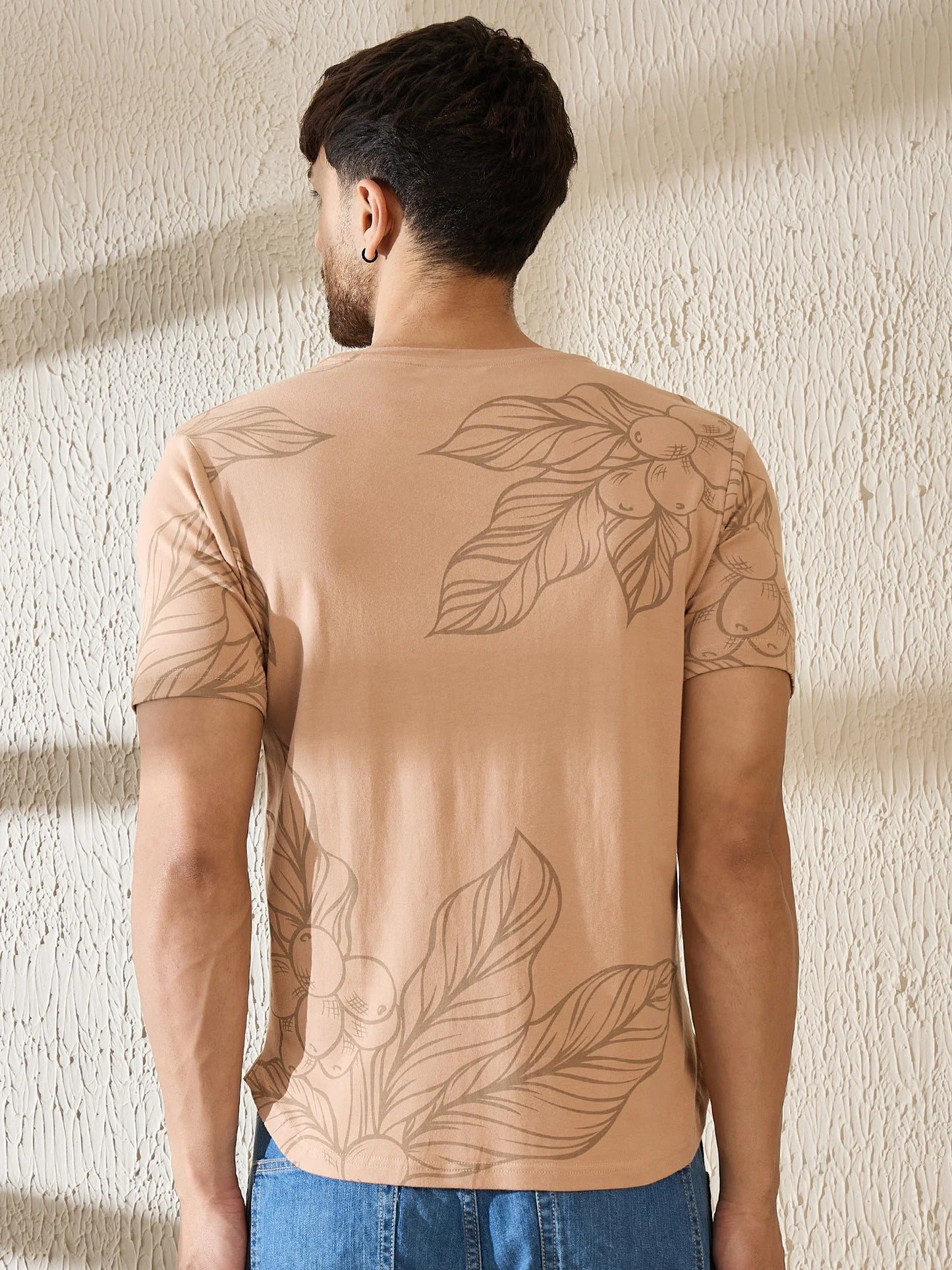 Premium Botanical Brew T-Shirt – Coffee Plant Art, Elevated Style (Coffee)