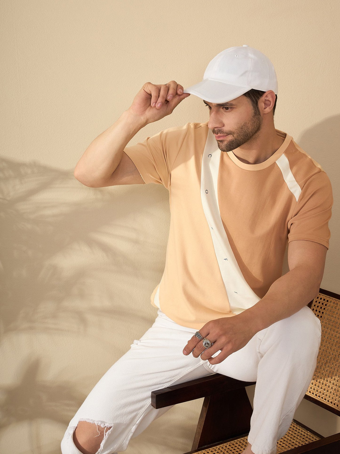 Premium Crew Neck T-Shirt – Everyday Comfort, Coffee-Inspired Colors (Beige)