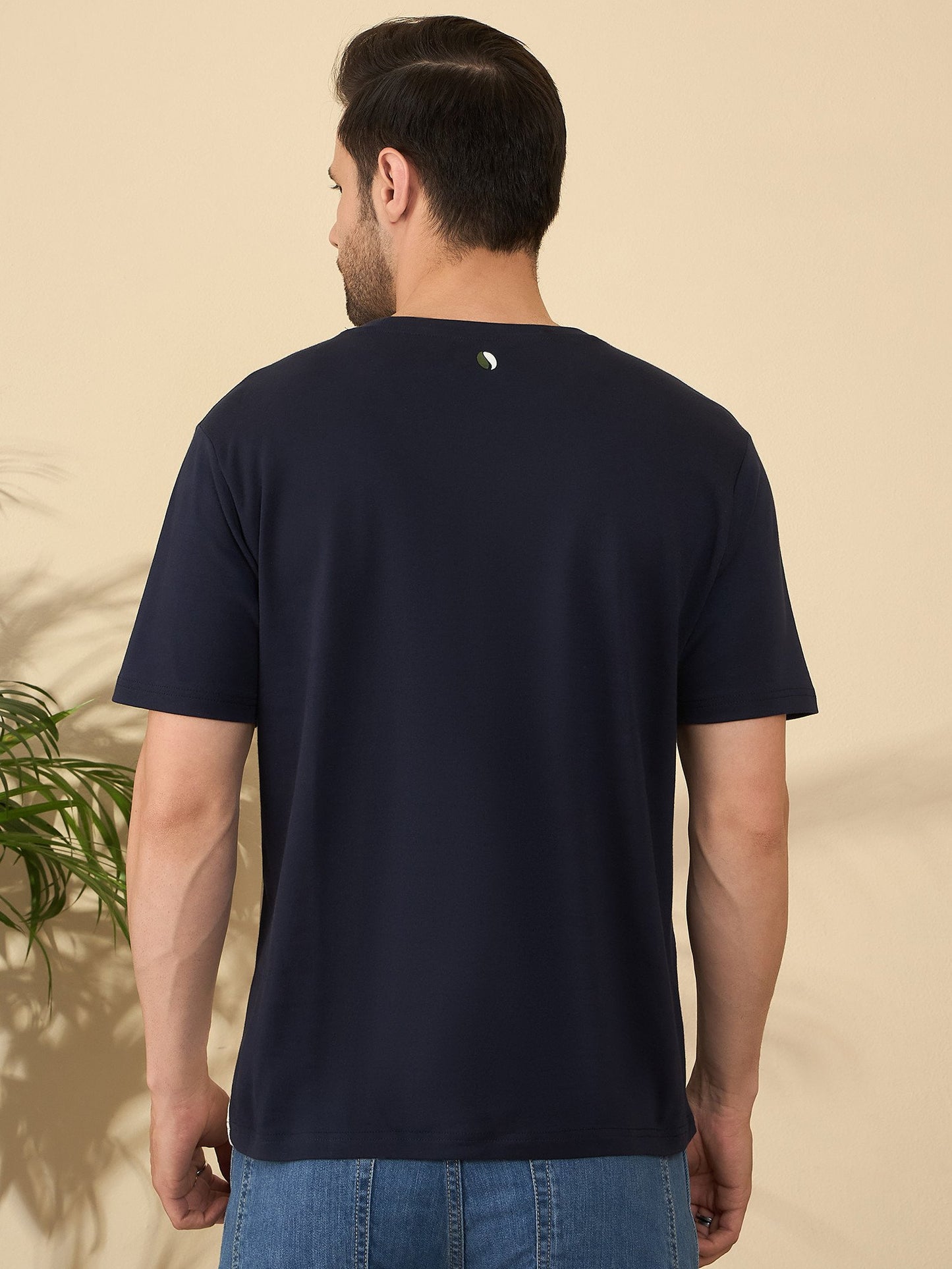Signature Roast Panel T-Shirt – For the Bold and Brewed (Navy)